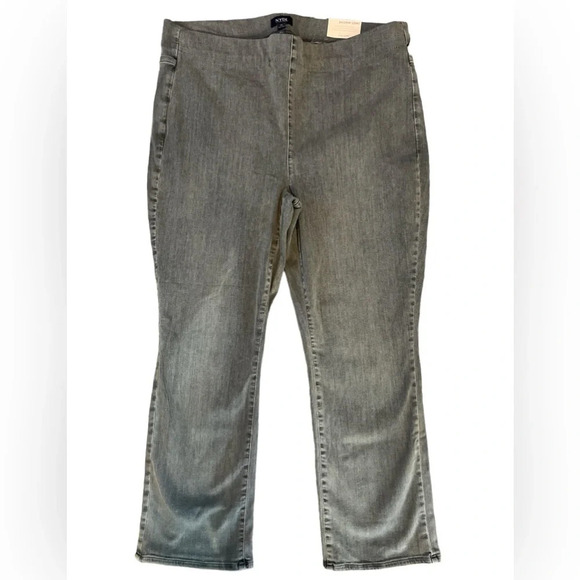 NYDJ Jeans Tummy Control No Gap Pull On Waistband Slim Crop Plus Size 1X - Picture 4 of 8